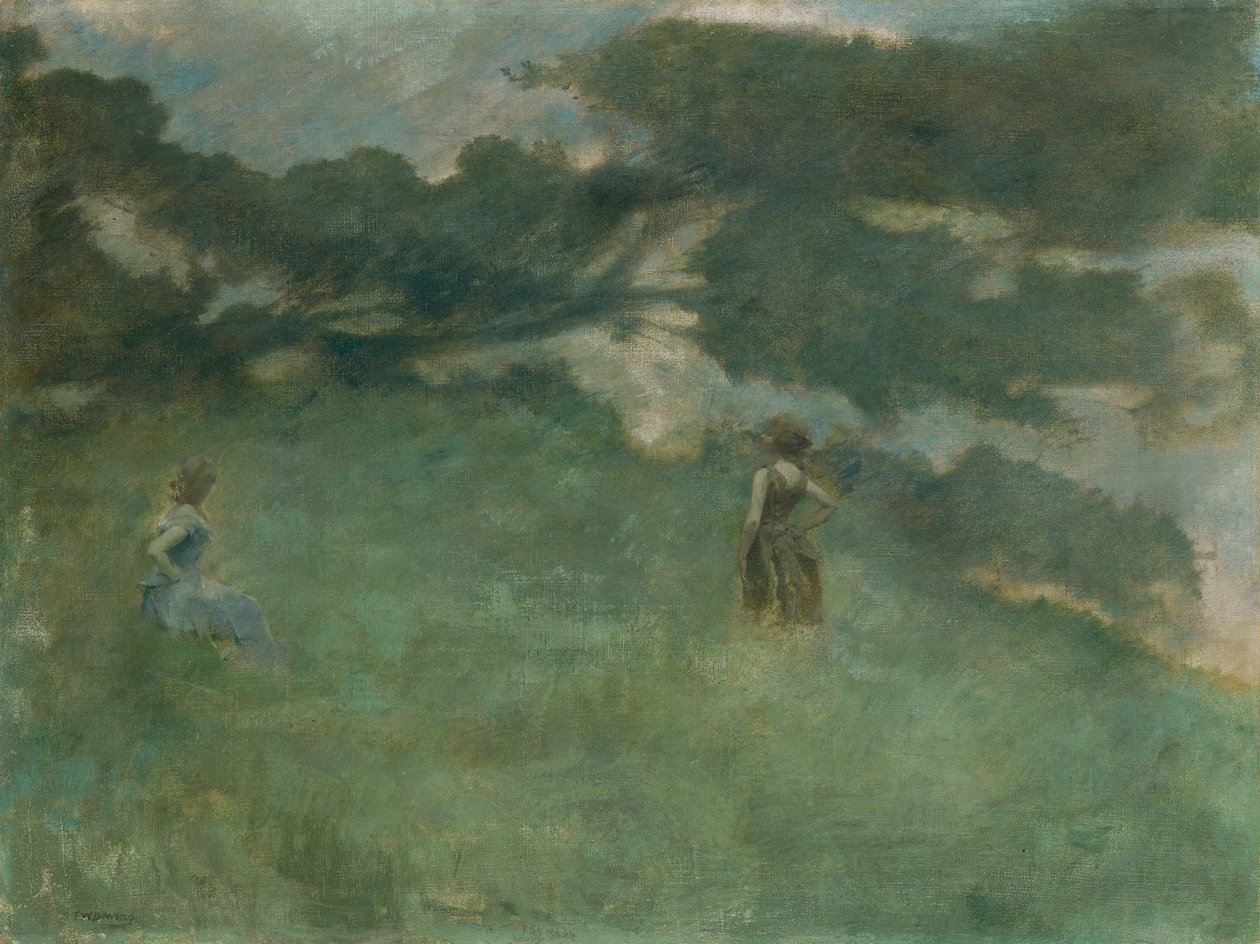 Münzevi Ardıç, 1890. by Thomas Wilmer Dewing