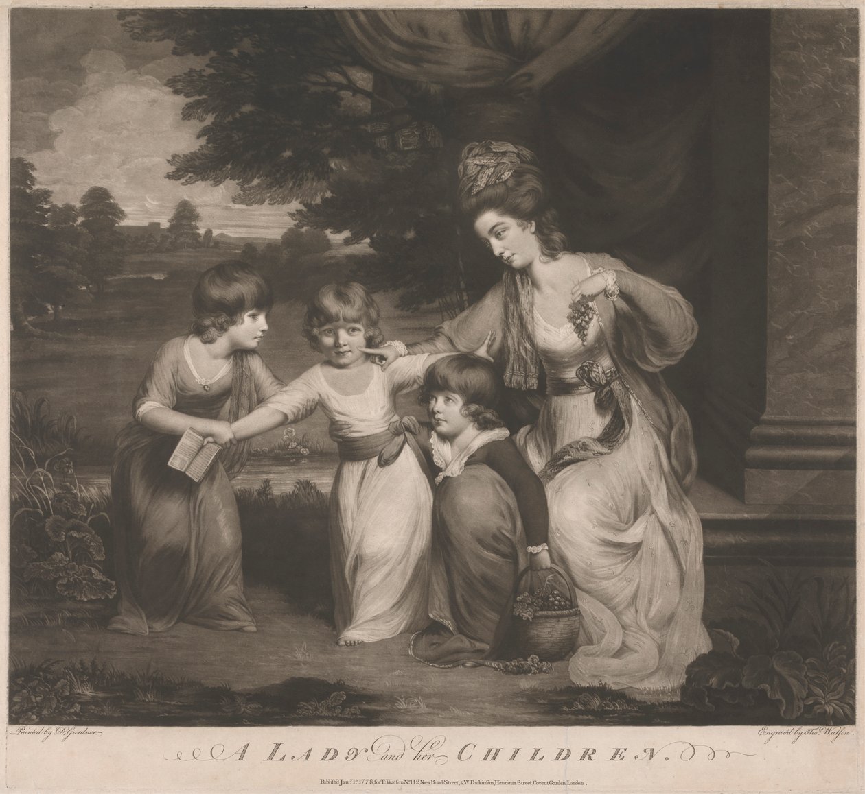 Lady Rushout ve Çocuklar by Thomas Watson