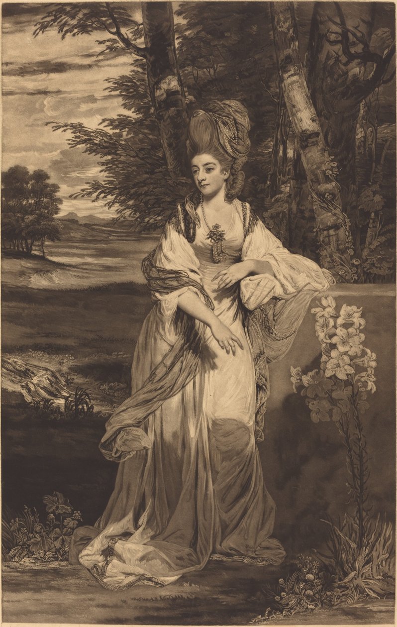 Catherine, Leydi Bampfylde by Thomas Watson after Sir Joshua Reynolds