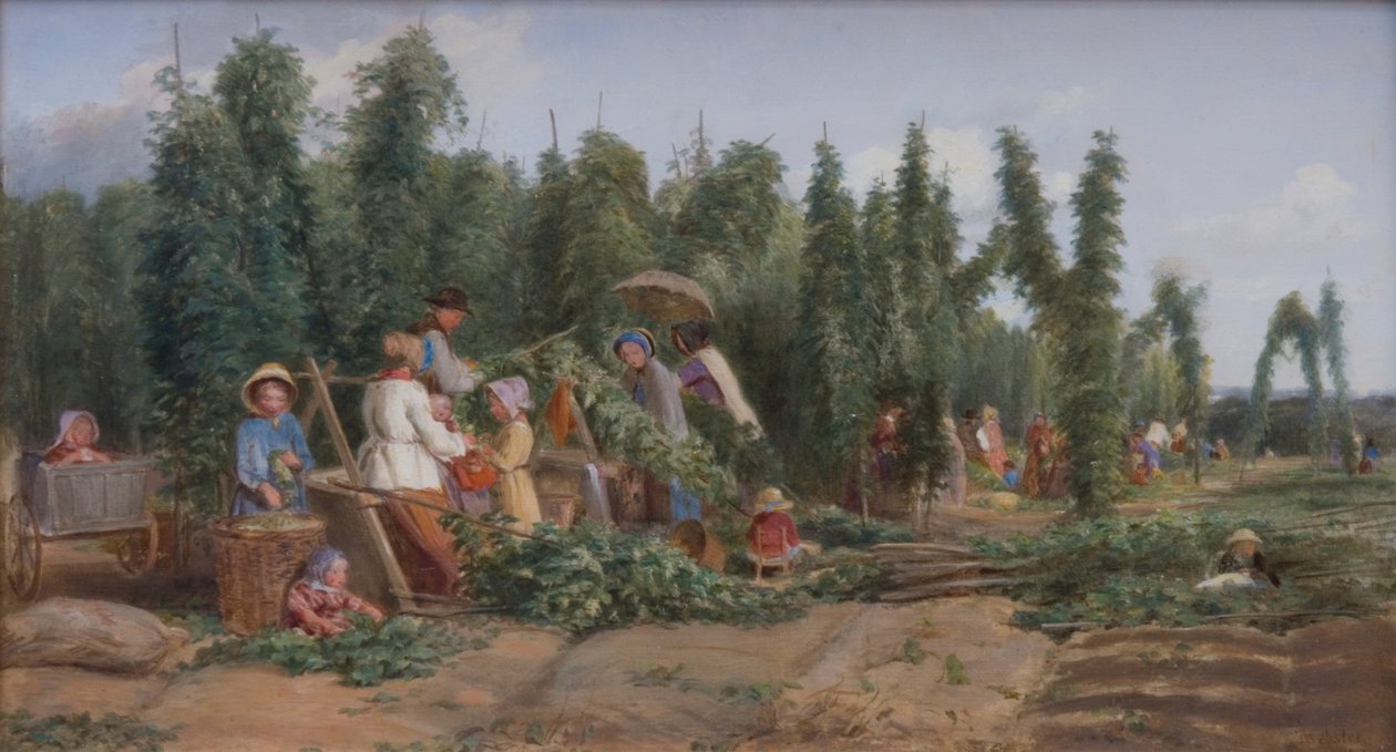 Hop Bahçesi, 1858 by Thomas Webster