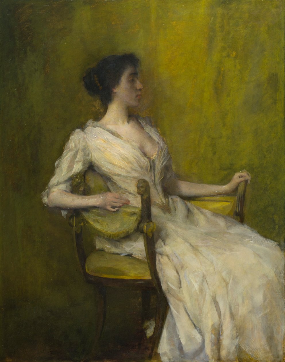 Beyazlı Bayan by Thomas Wilmer Dewing