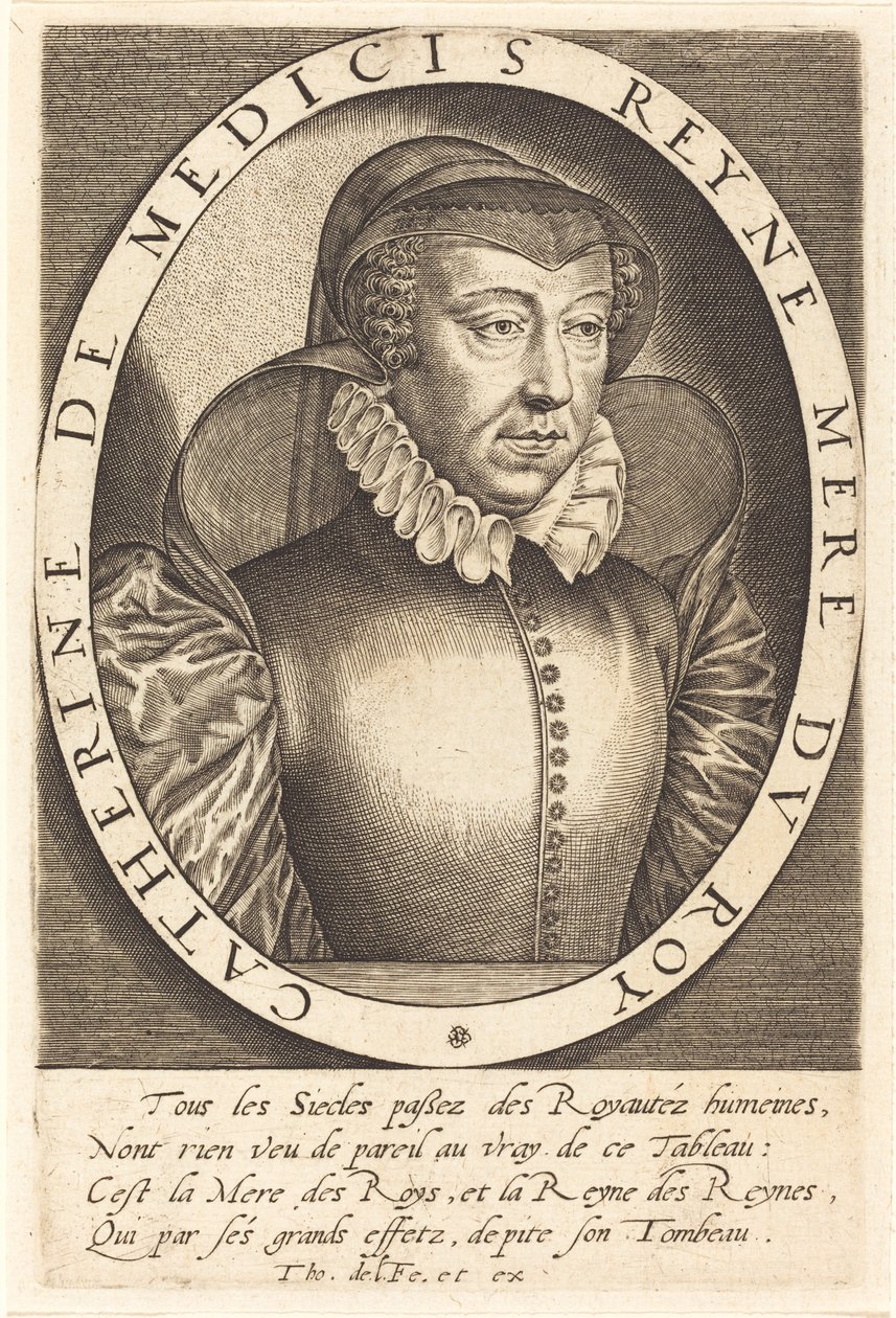 Fransa Kraliçesi Catherine de Medici by Thomas de Leu