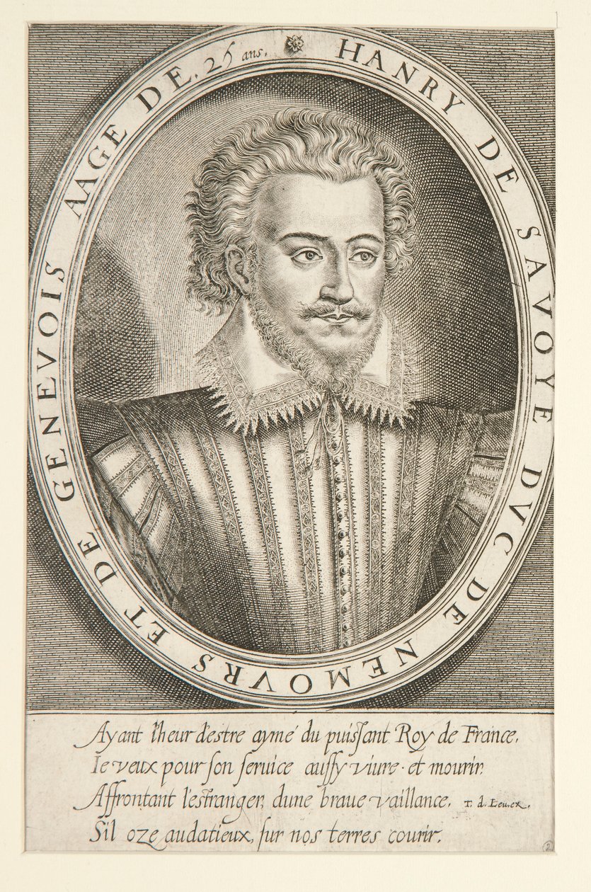 Savoy Henry, Nemours Dükü by Thomas de Leu