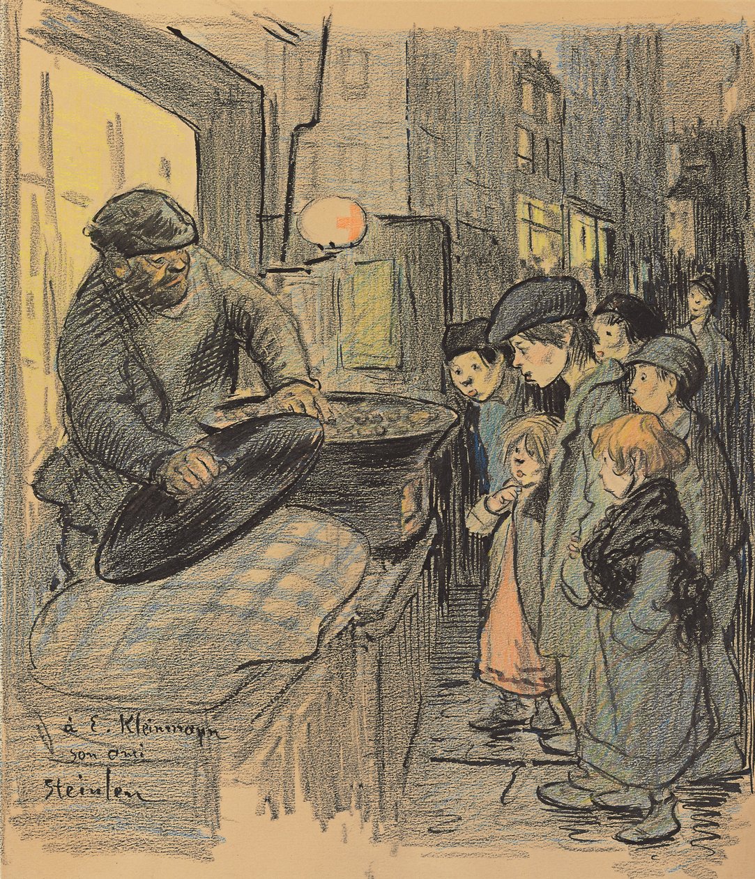 kestane satıcısı by Théophile Alexandre Steinlen