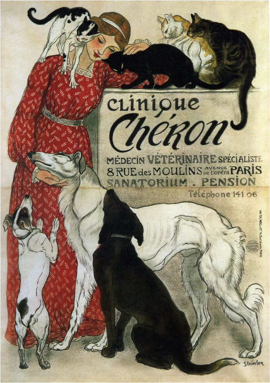 Cheron Kliniği, 1905 by Théophile Alexandre Steinlen