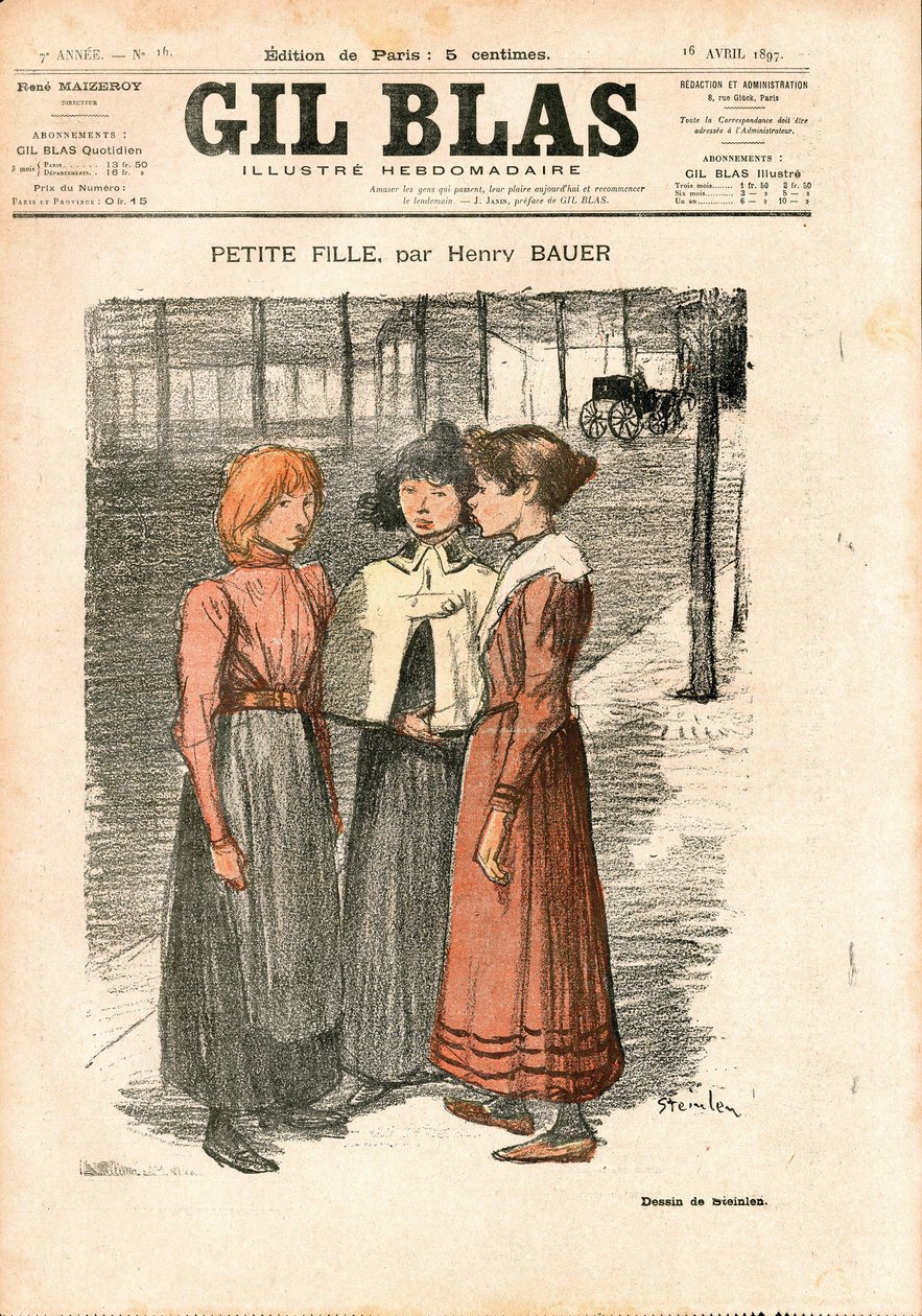 “Gil Blas”ın Kapağı by Théophile Alexandre Steinlen