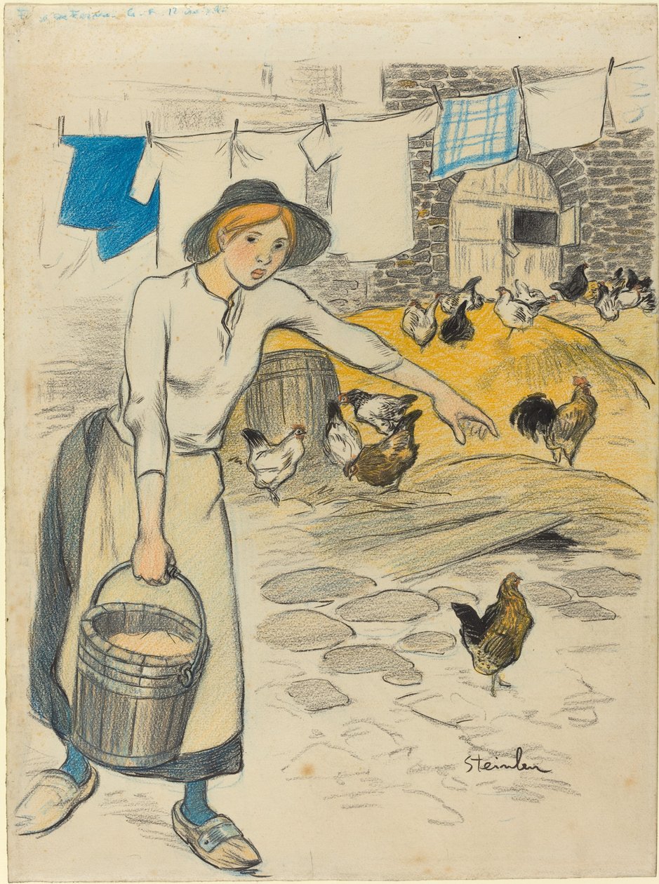 Çiftlik kızı by Théophile Alexandre Steinlen