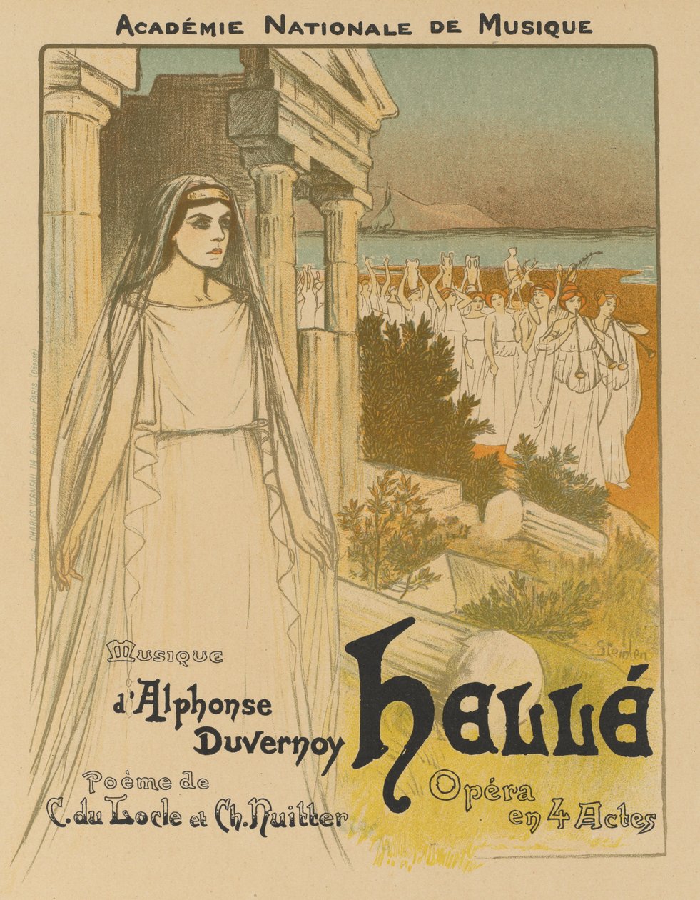 Hellé, 1896. by Théophile Alexandre Steinlen