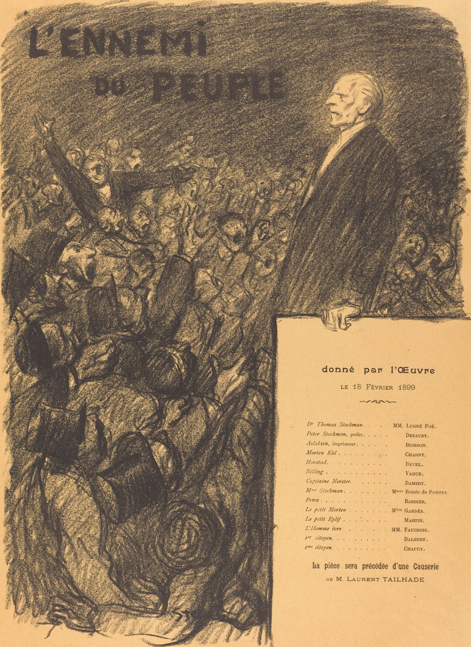 Halk düşmanı by Théophile Alexandre Steinlen