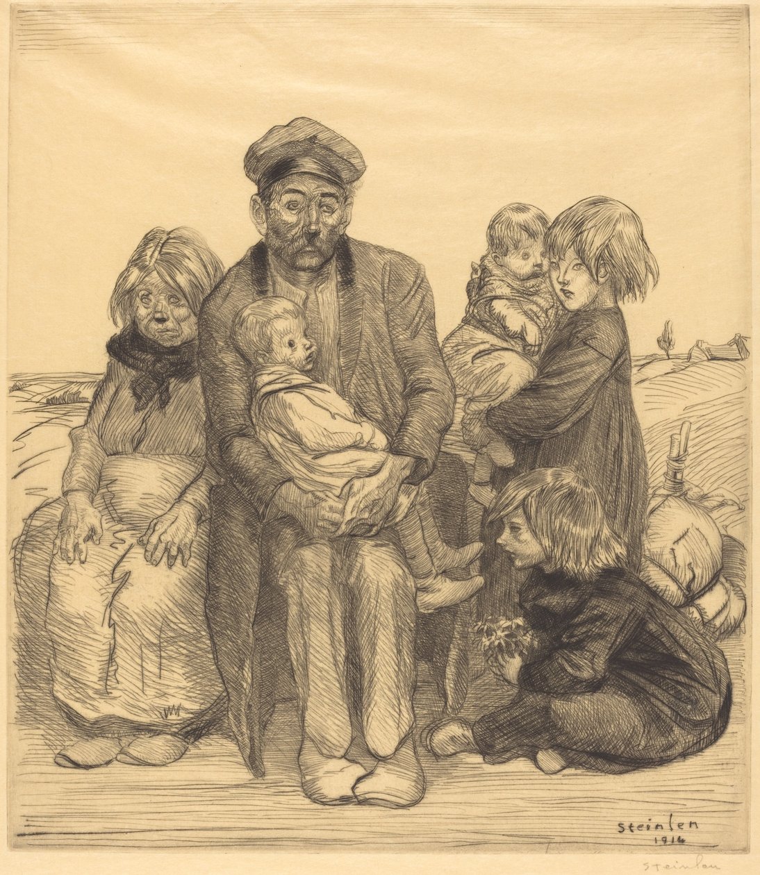 Fakir insanlar by Théophile Alexandre Steinlen