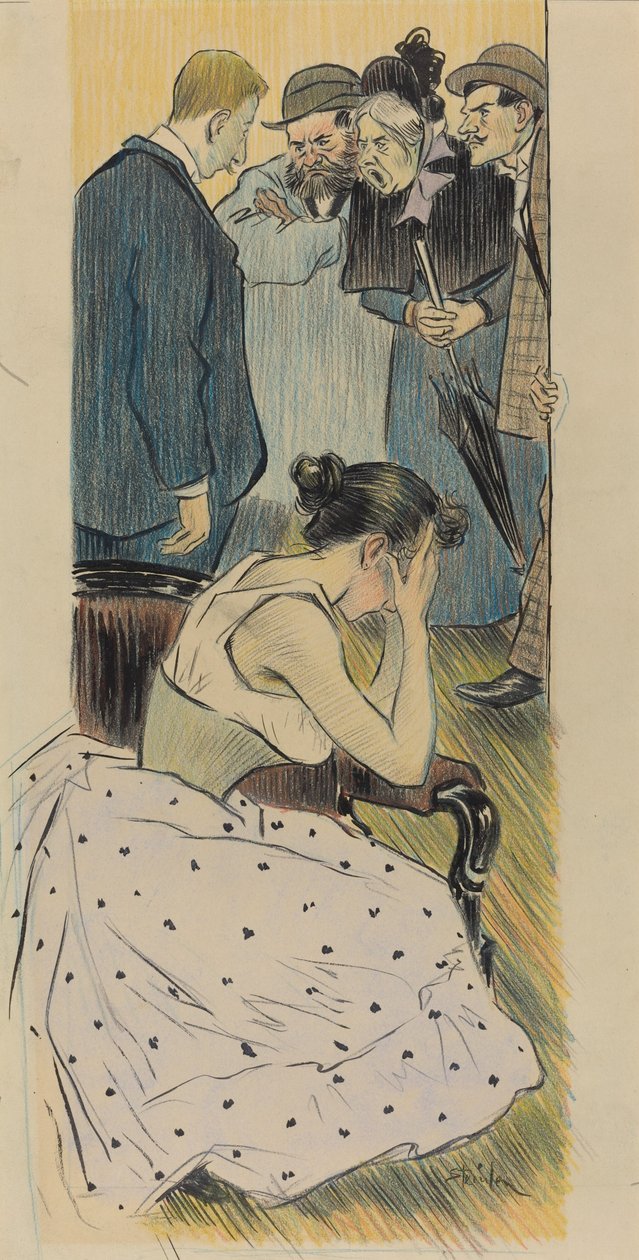 Aile Şarkısı, 1893. by Théophile Alexandre Steinlen
