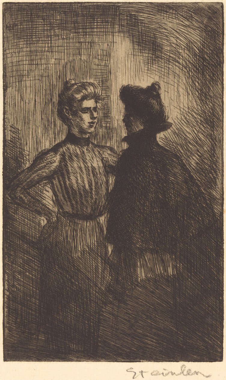 Karşılaşma (Karşılaşma) by Théophile Alexandre Steinlen