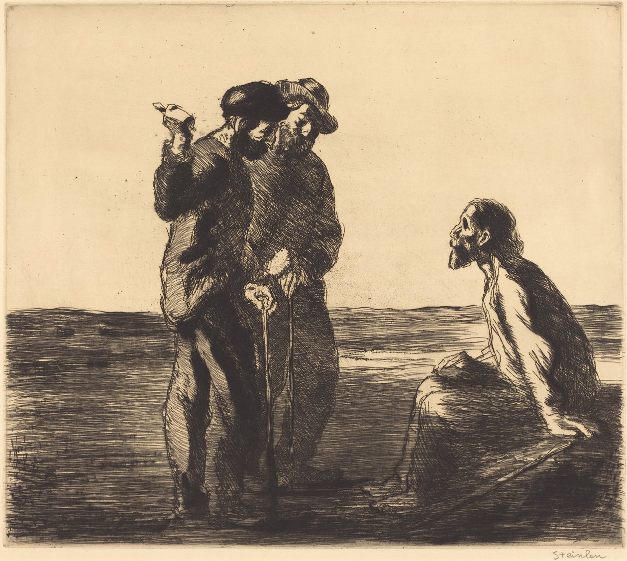 Üç Sahabe Üç Sahabe, 1912. by Théophile Alexandre Steinlen
