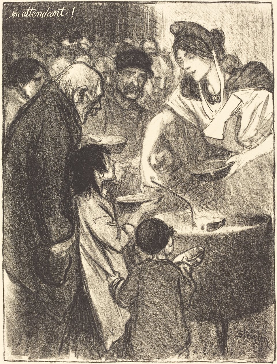 Bekçi Görevlisi, 1895. by Théophile Alexandre Steinlen