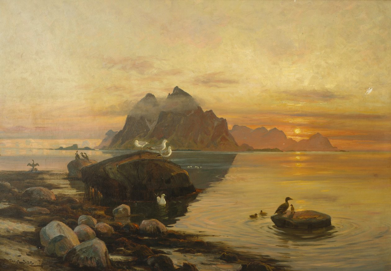 Bird Life (tuval üzerine yağlı boya) by Thorolf Holmboe