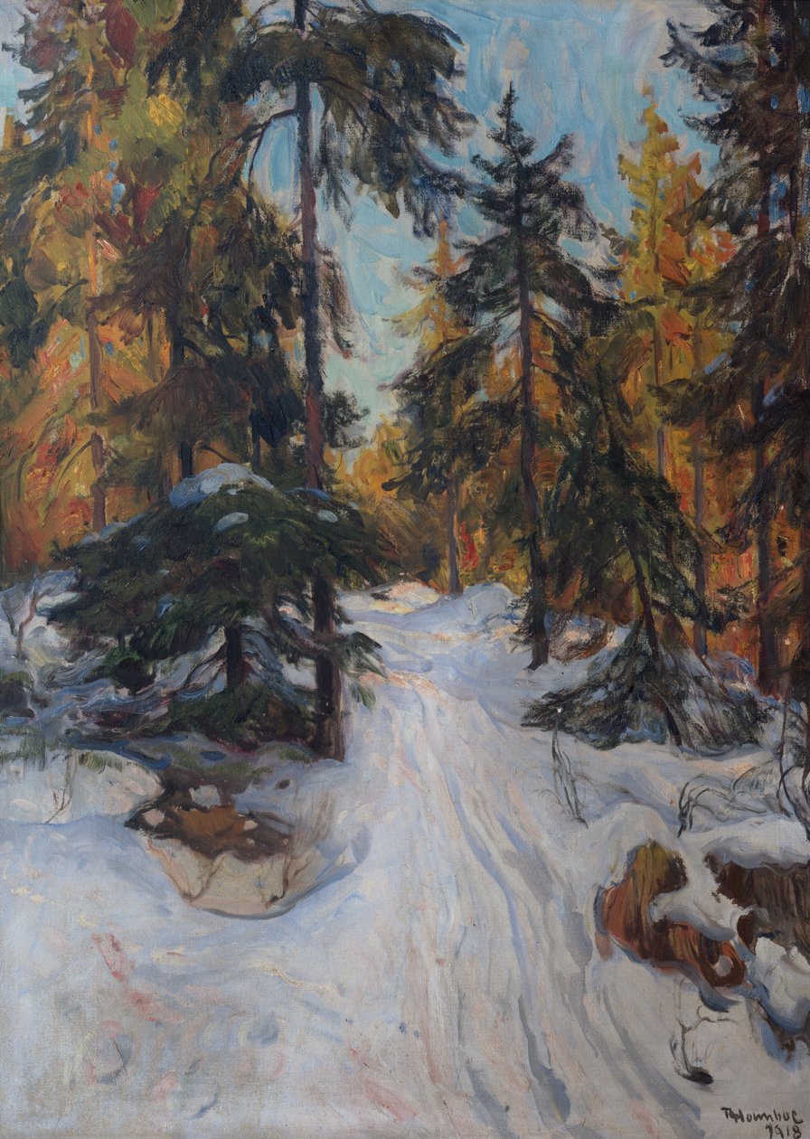 Orman İçi, Kış by Thorolf Holmboe