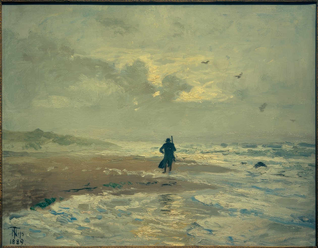 Plaj manzarası. Skagen yakınındaki şubeler by Thorvald Niss