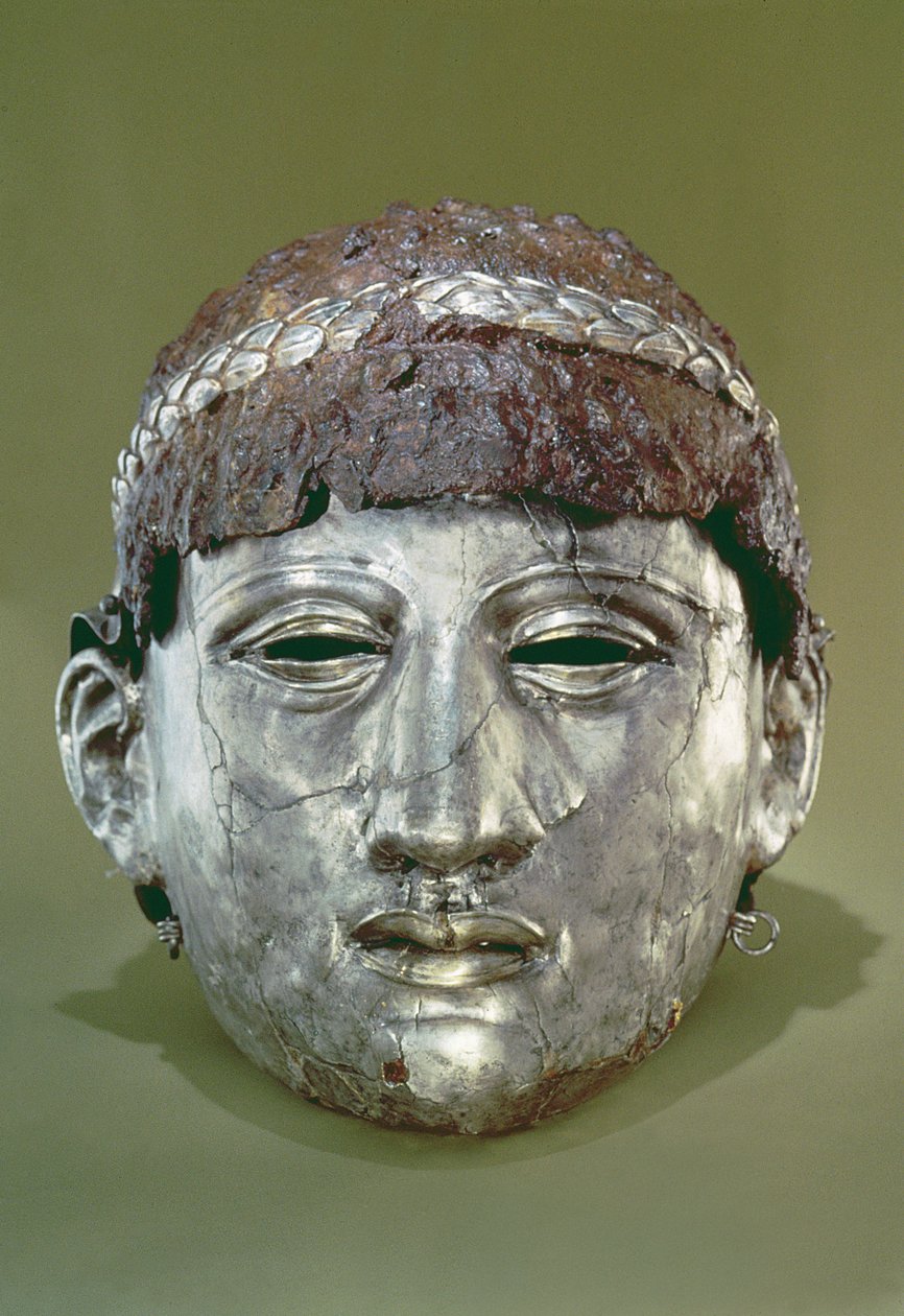 İki parçalı kask (demir) by Thracian