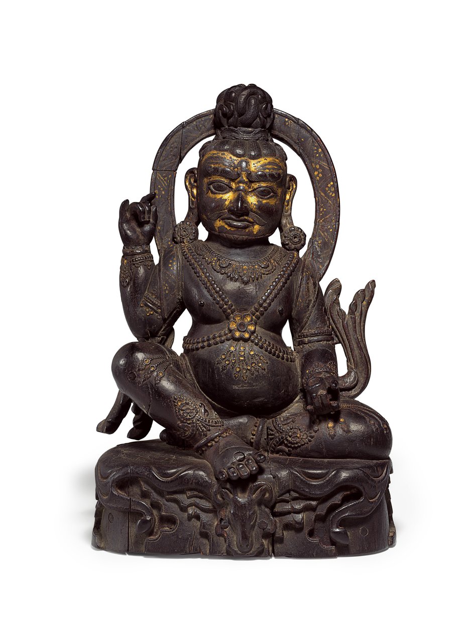 Mahasiddha figürü (yaldızlı zitan) by Tibetan School