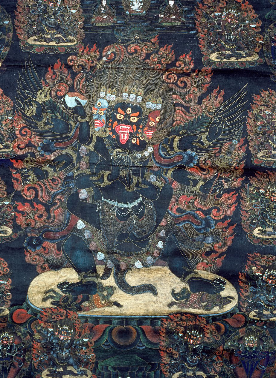 Mandala (boyalı parşömen) by Tibetan School