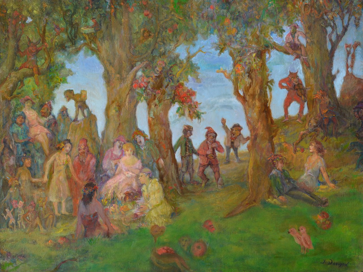 Bahçe partisi by Tibor Dengyel