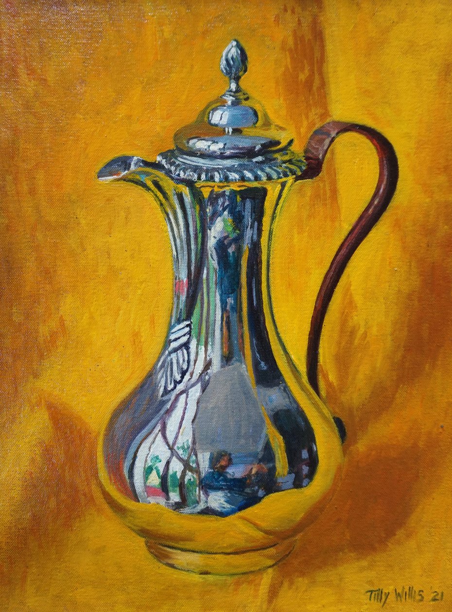 Gümüş Cezve 2021 (yağ) by Tilly Willis