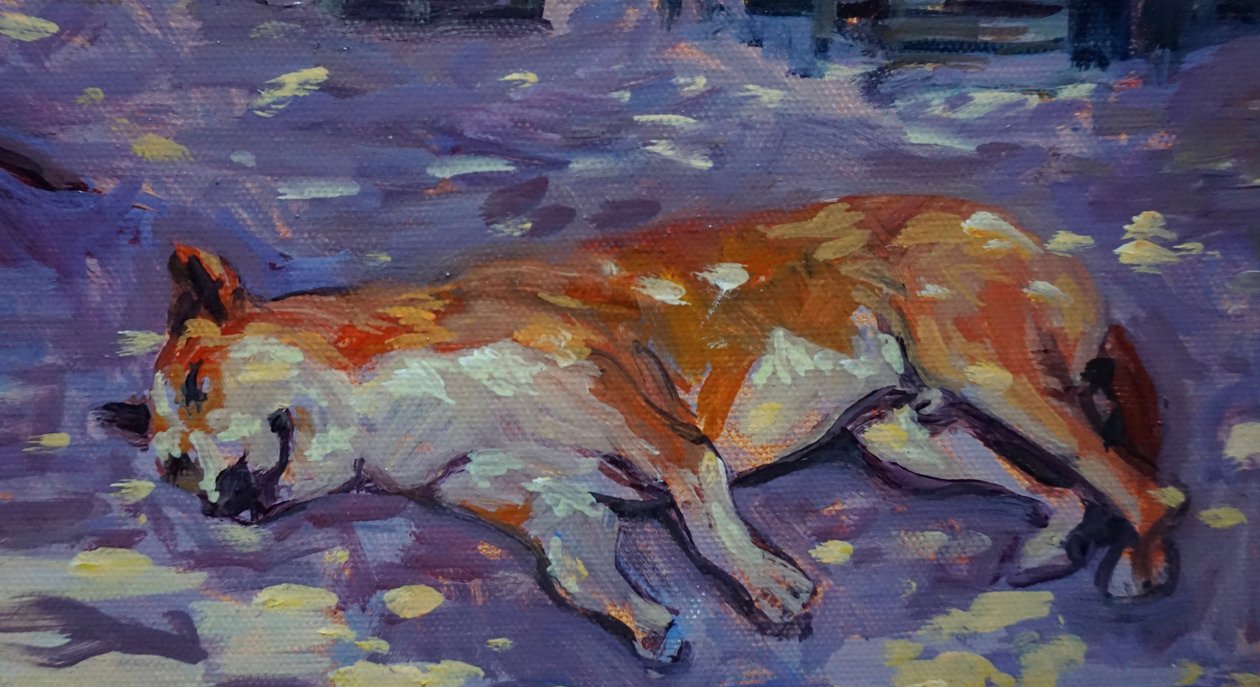 Uyuyan Köpek 2021 (petrol) by Tilly Willis