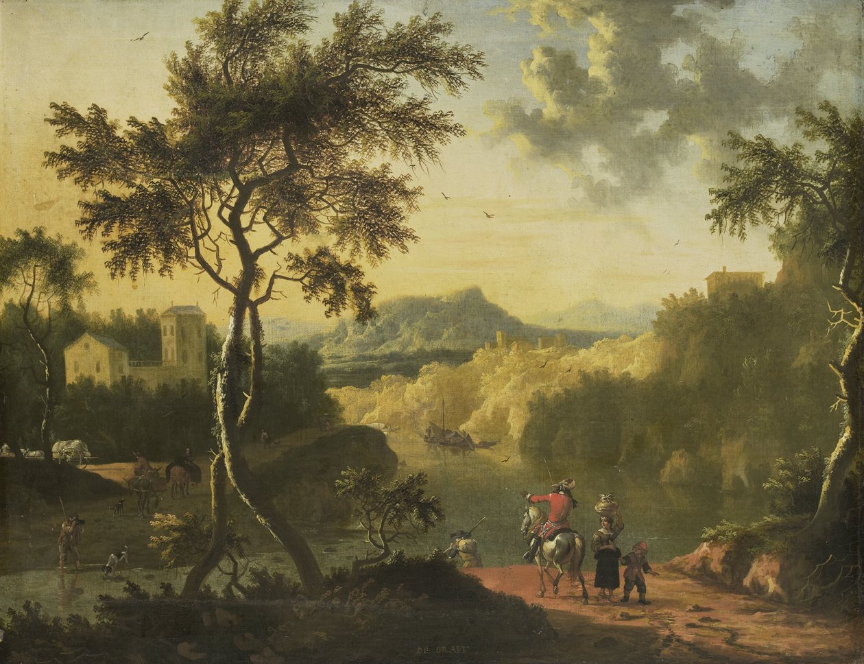İtalyan Manzarası by Timotheus de Graef (attributed to)