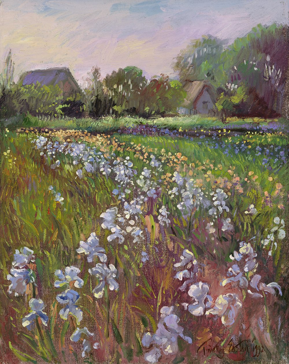 Beyaz Süsen ve Çiftlik by Timothy Easton