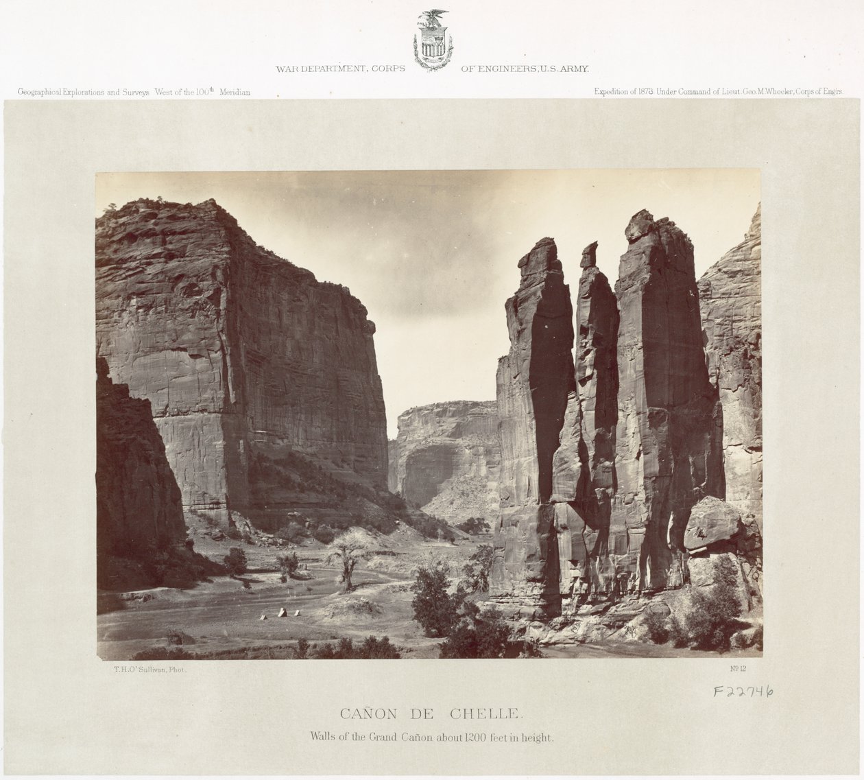 Kanyon de Chelly, 1873 by Timothy O