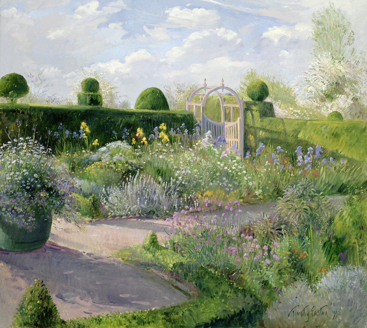 Bitki Bahçesindeki Süsenler, 1995 by Timothy Easton
