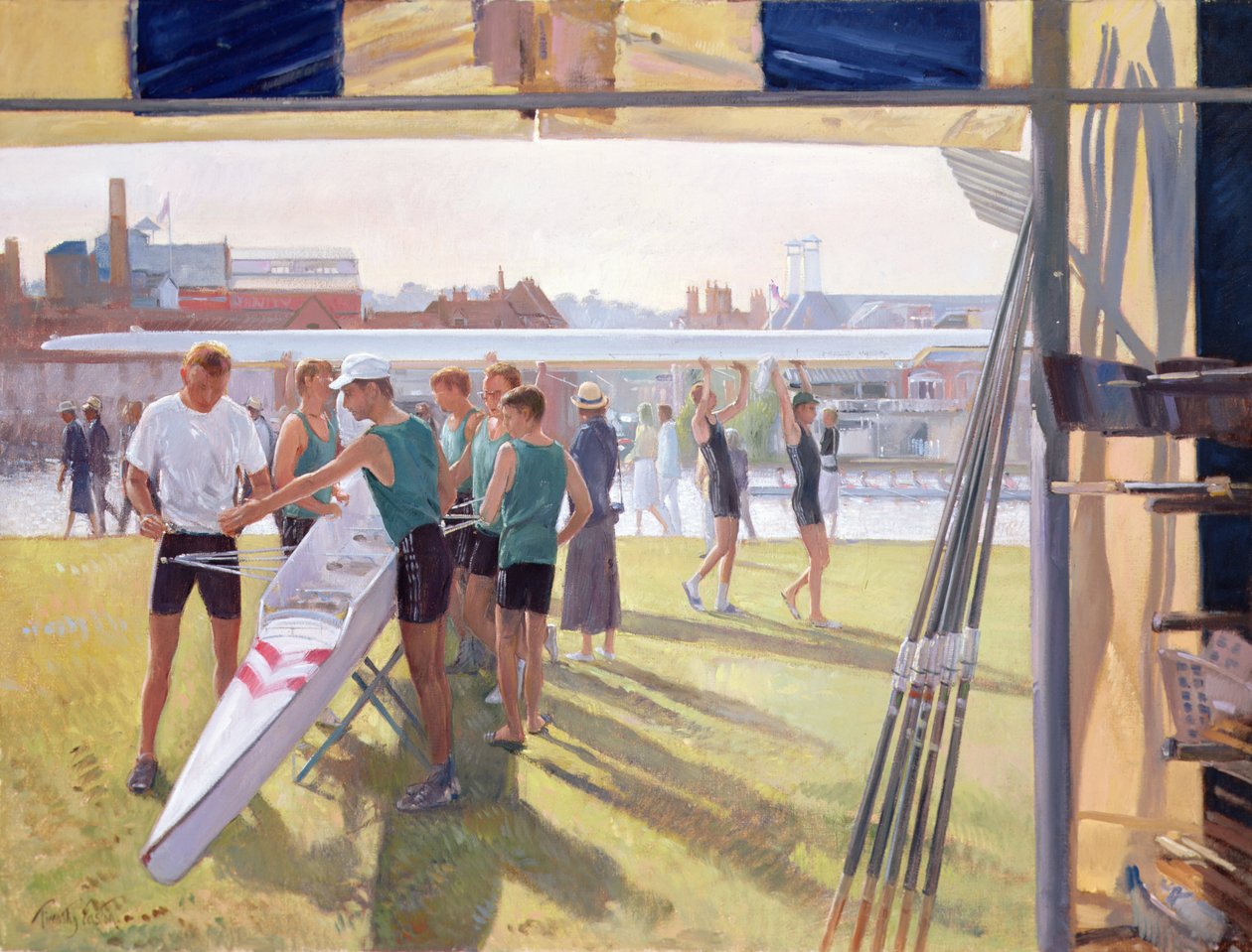 Hazırlıklar (tuval üzerine yağlı boya) by Timothy Easton