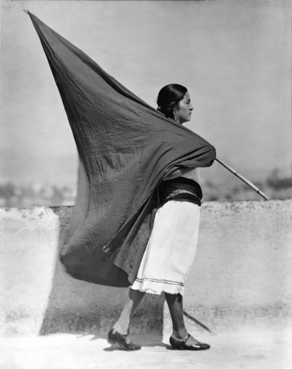 Bayraklı Kadın, Mexico City, 1928 by Tina Modotti