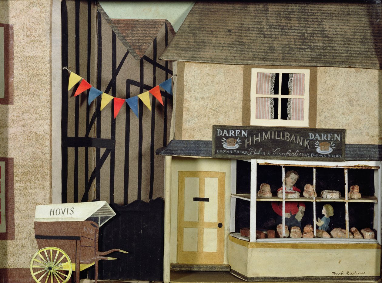 Daren, Fırıncı Dükkanı (kolaj) by Tirzah Ravilious