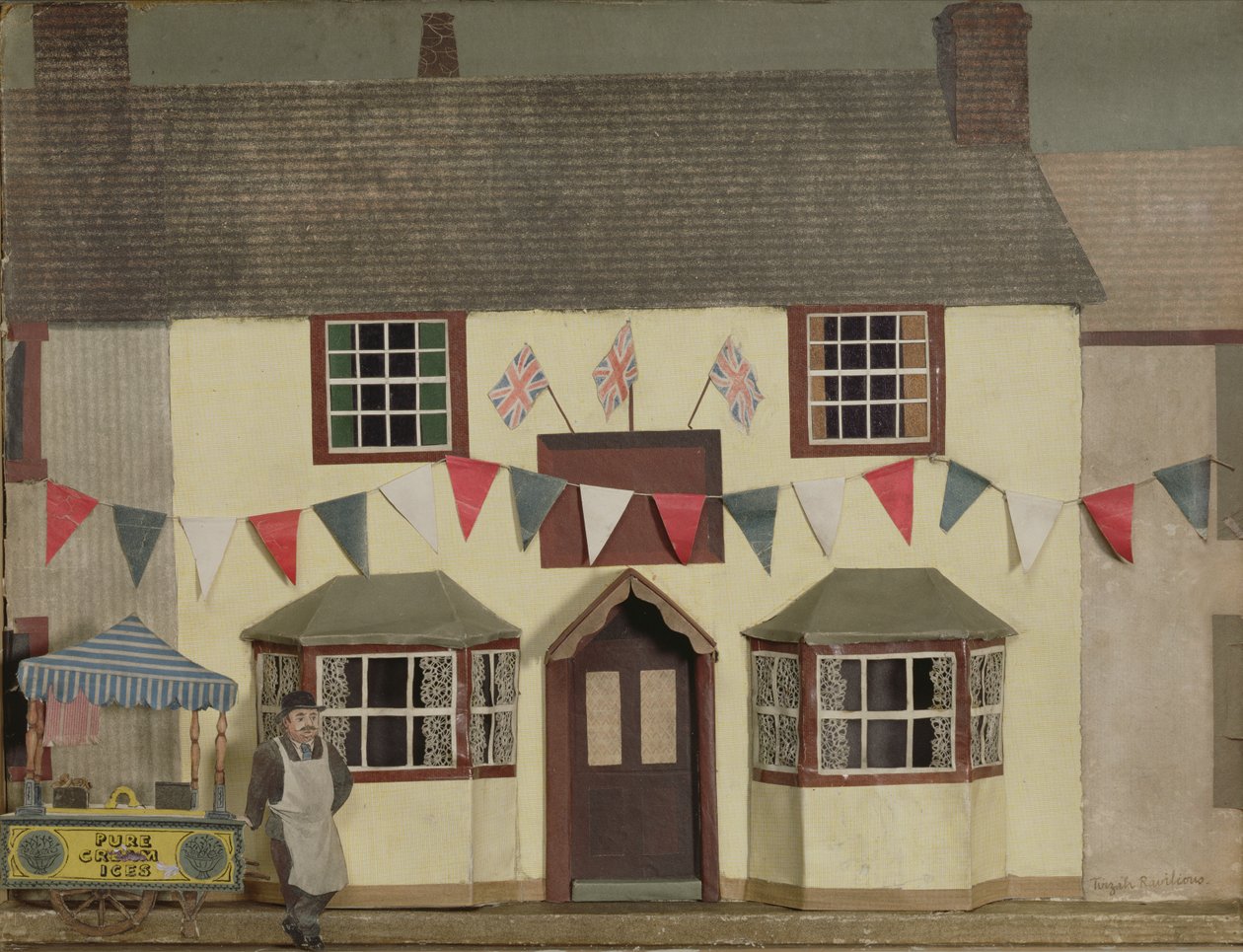 Saf Kremalı Dondurmalar (kolaj) by Tirzah Ravilious