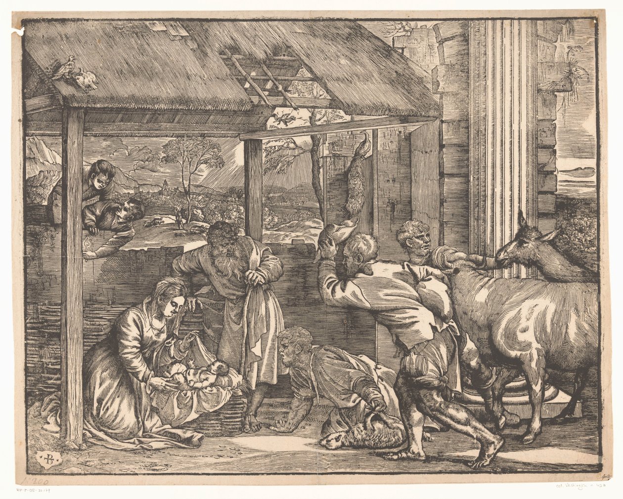Çobanların hayranlığı by Titiaan (attributed to)