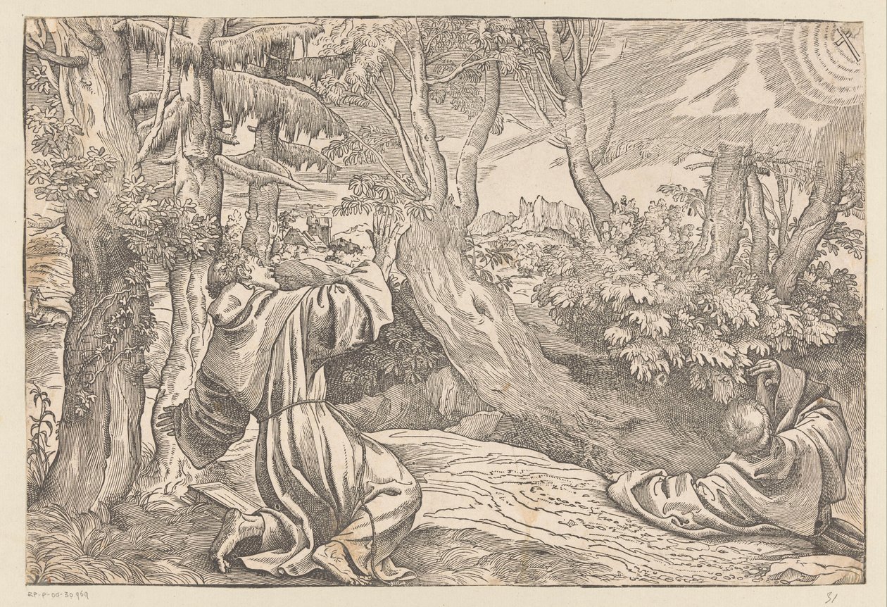 Aziz Francis stigmata alır by Titiaan