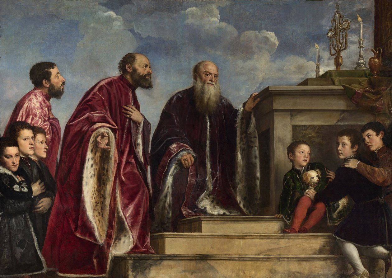 Vendramin Ailesi, 1543-47 by Tiziano Vecelli