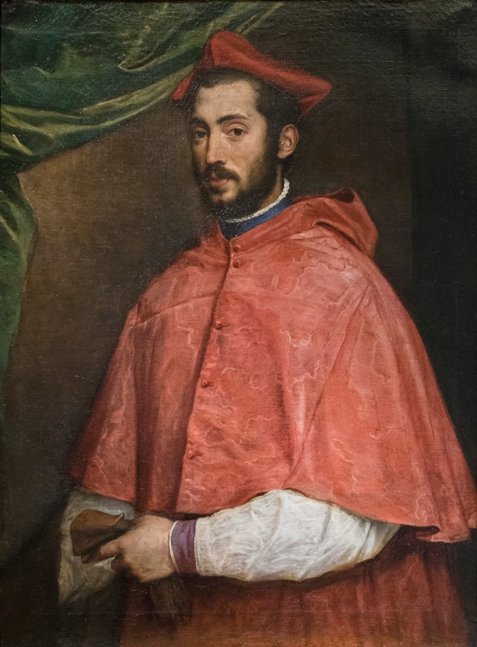 Kardinal Alessandro Farnese'nin portresi by Titian (c.1488 1576)