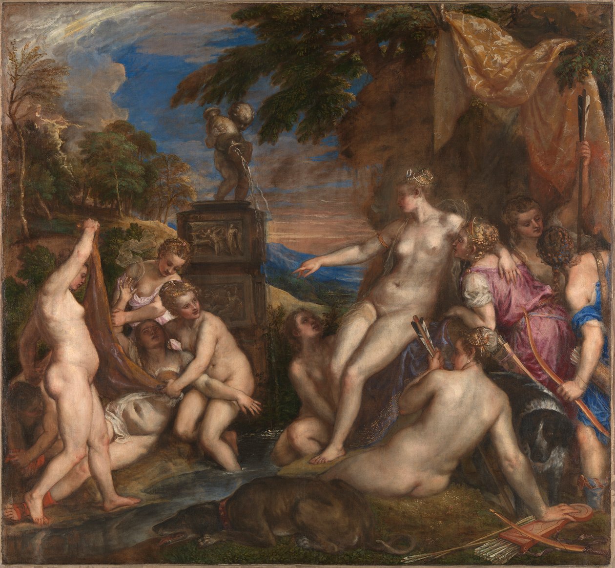 Diana ve Callisto, 1556-1559. by Titian