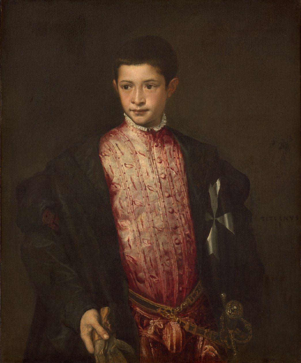 Ranuccio Farnese, 1541-1542. by Titian