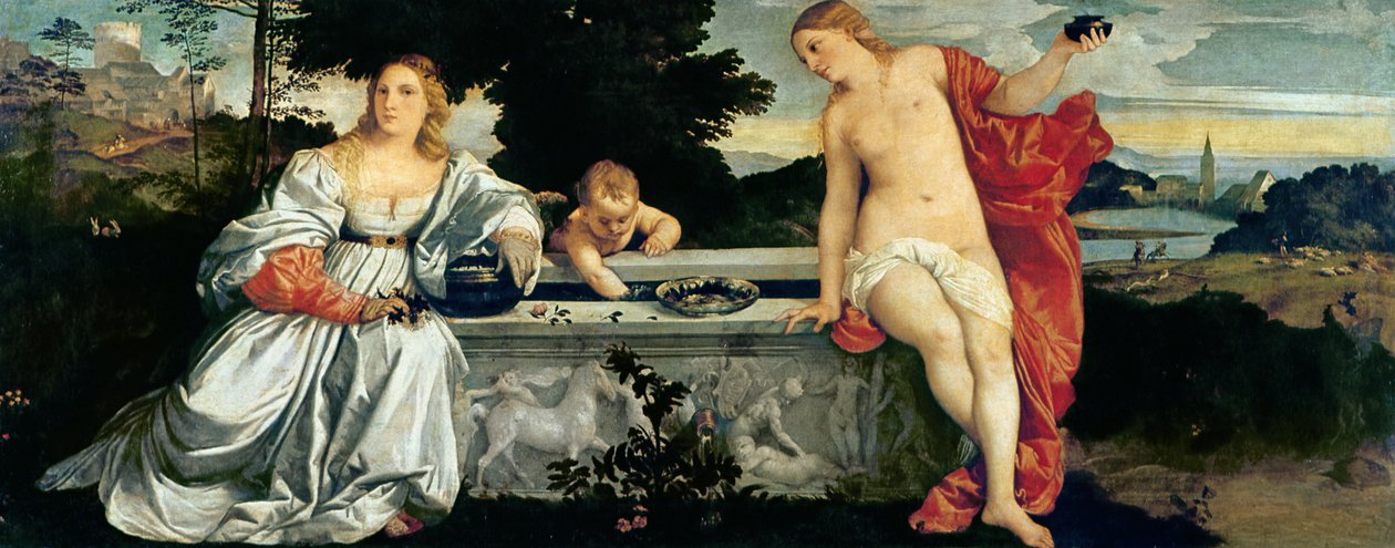 Kutsal ve Saygısız Aşk, c.1515 by Tiziano Vecelli