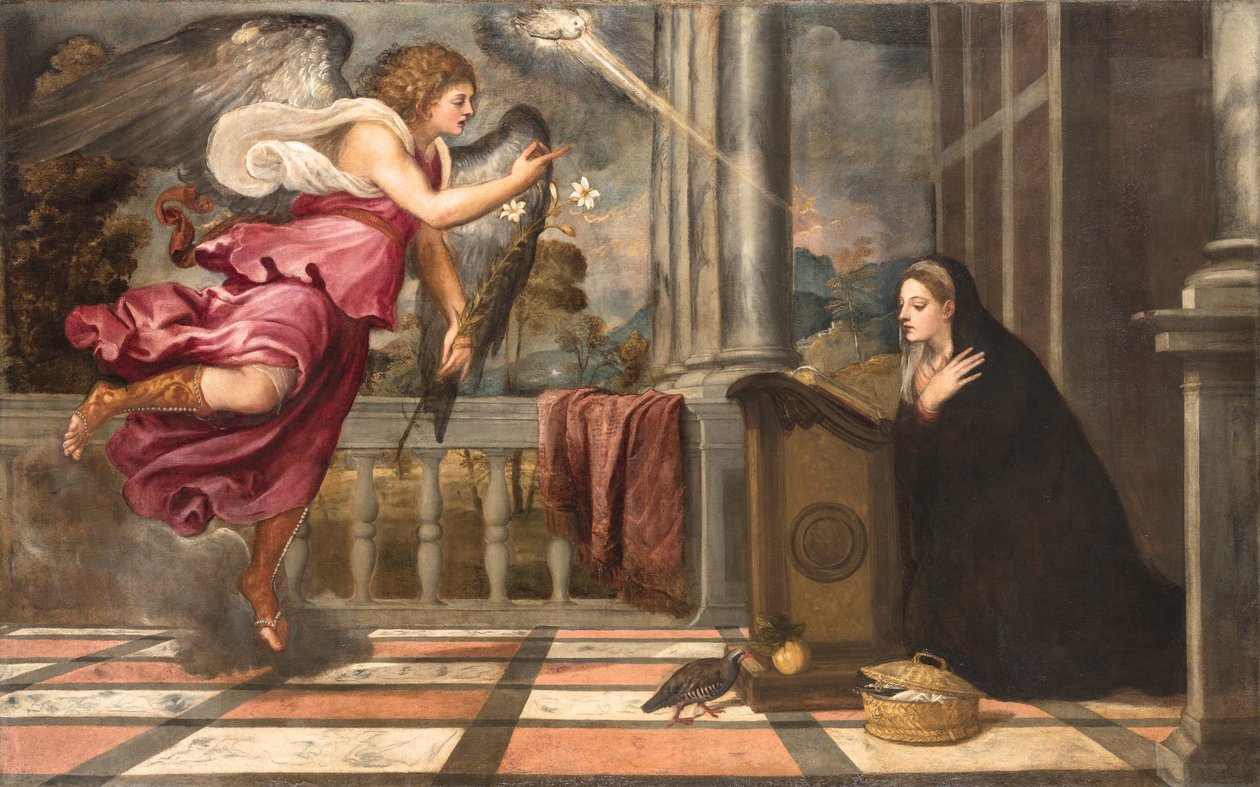 Müjde, yaklaşık 1538-1539. by Titian