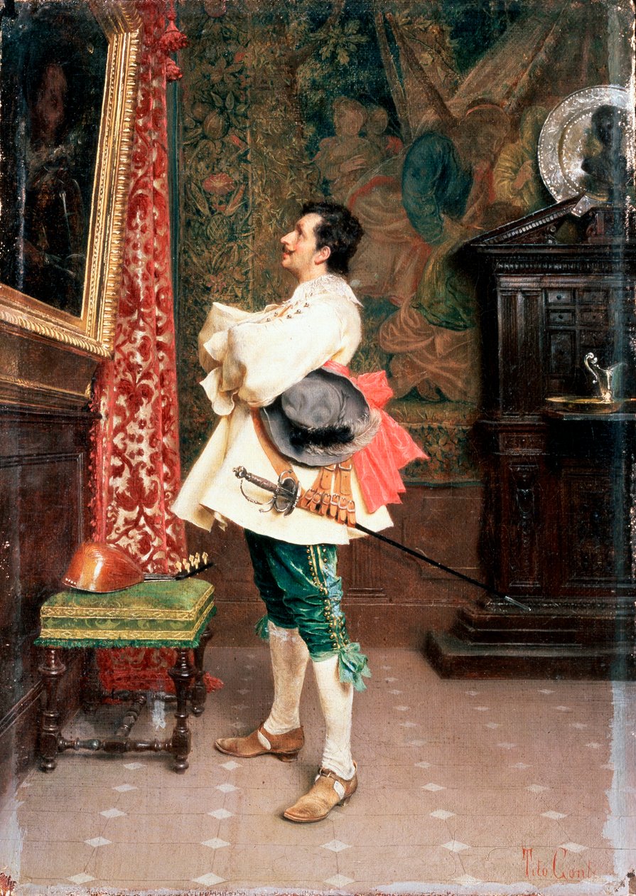 Bir Portreden Önce,c1860-1920 by Tito Conti