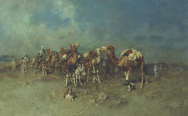 Bir Arap Karavanı by Tito Pelliciotti