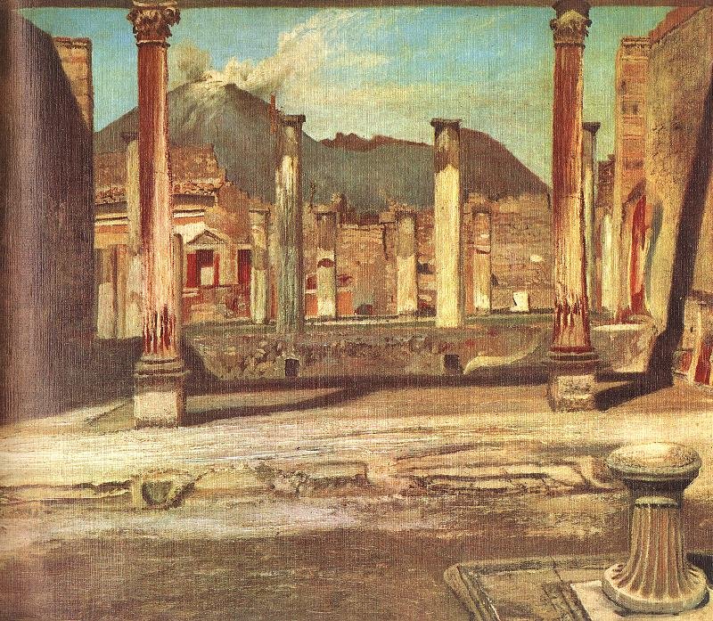 Pompeji Vezüv ile Chirurgus Evi var by Tivadar Kosztka Csontvary
