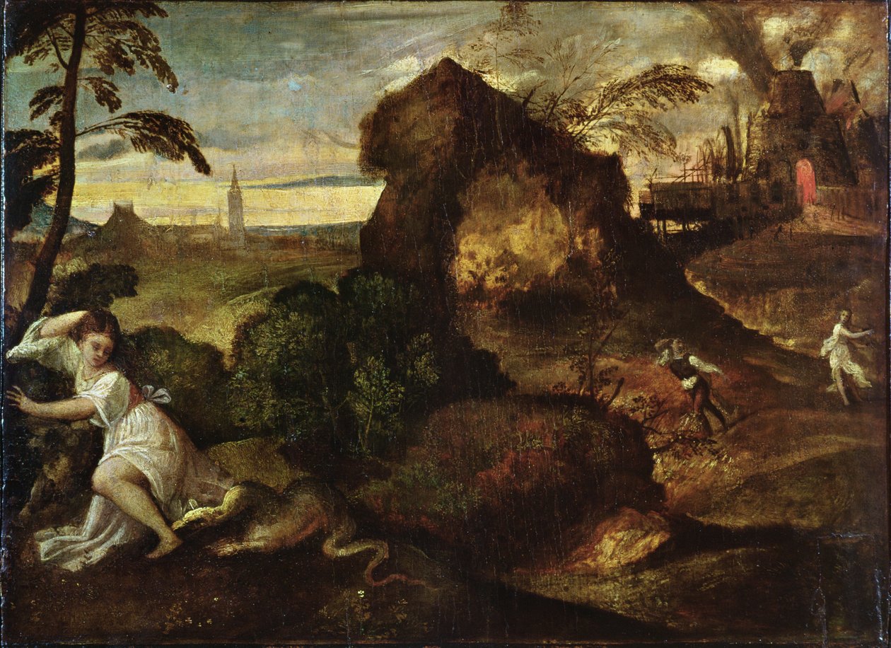 Orpheus ve Eurydice by Tiziano Vecelli