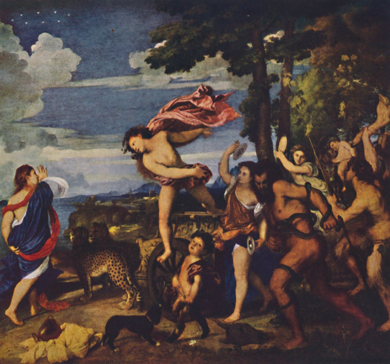 Bacchus ve Ariadne, 1520-1523, c1950. by Tiziano Vecelli