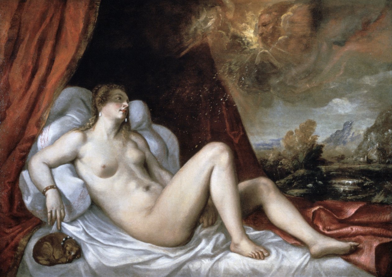 Danae, 16. yüzyıl by Tiziano Vecelli
