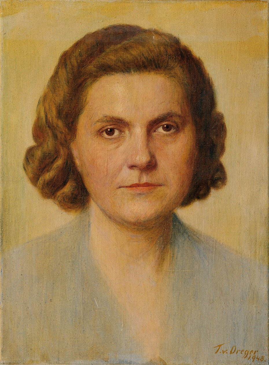 bir bayanın portresi by Tom von Dreger